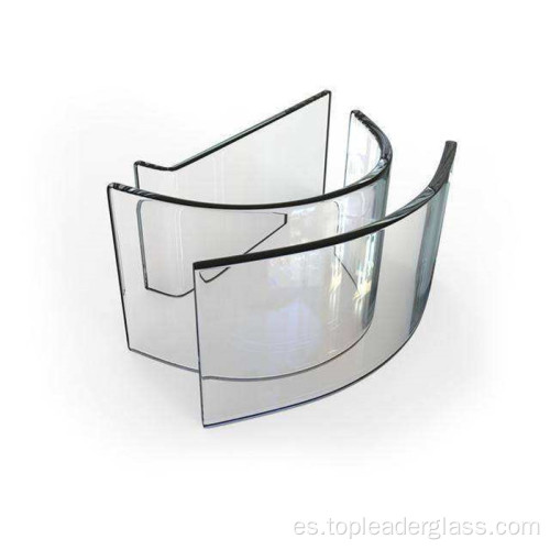 Vidrio de seguridad templado de construcción curvada de 10 mm personalizada
